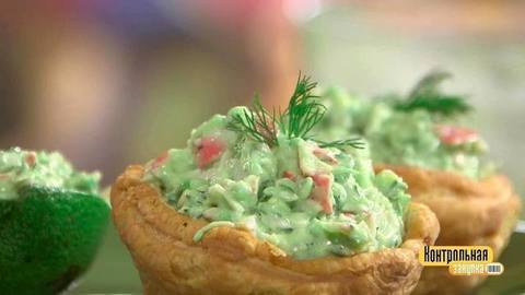 Праздничная закуска с крабовым мясом