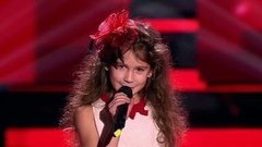Аксиния Сапрыкина. «Quizas, quizas, quizas». Голос.Дети-3. Слепое прослушивание. Фрагмент выпуска от 11.03.2016