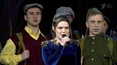 Дина Гарипова, Ансамбль им. Александрова, Центральный оркестр ВМФ России, Военный оркестр Преображенского полка — «Прощание славянки». Будем жить! Праздничный концерт. Фрагмент выпуска от 08.05.2016