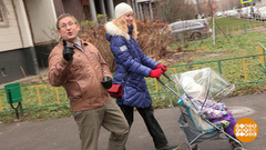 Дмитрий Талабуев с детской коляской. Доброе утро. Фрагмент выпуска от 27.11.2017