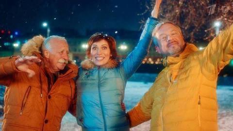 Телеведущие Первого канала — «Кабы не было зимы». Новогодняя ночь на Первом. Выпуск от 01.01.2018