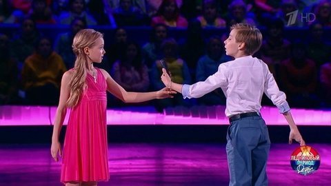 Эвелина Покраснетьева и Илья Макаров — «You Are So Beautiful». Ледниковый период. Дети. Второй сезон. Фрагмент выпуска от 09.06.2019
