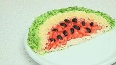 Закуска в виде арбузной дольки. Доброе утро. Фрагмент выпуска от 23.10.2015