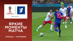 Яркие моменты матча Польша — Колумбия в слоу-мо. Чемпионат мира по футболу FIFA 2018 в России™