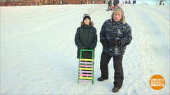 Дмитрий Талабуев на горке. Доброе утро. Фрагмент выпуска от 22.02.2019
