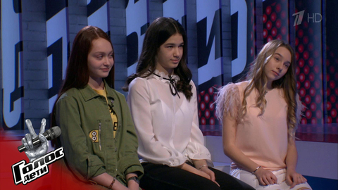 «Они близки и по возрасту, и по уровню». Елизавета Шамиева, Елизавета Хупения и Анастасия Сисаури перед Поединками. Голос.Дети-6. Фрагмент выпуска от 05.04.2019