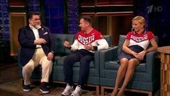 Фигуристка Татьяна Навка, гимнаст Алексей Немов, предприниматель Михаил Куснирович. Вечерний Ургант. Фрагмент выпуска от 25.04.2016