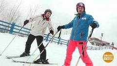 Дмитрий Талабуев на горнолыжном склоне. Доброе утро. Фрагмент выпуска от 23.01.2019