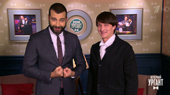 Юрий Чурсин и Иван Ургант сжигают чучело. Пролог. Вечерний Ургант. Фрагмент выпуска от 04.03.2019