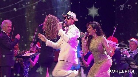 Александр Ревва, Глюкоза и Нюша — «Как Челентано». Главный новогодний концерт. Фрагмент выпуска от 31.12.2017