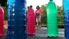 Как сделать детям уличный боулинг. Доброе утро. Фрагмент выпуска от 01.06.2016