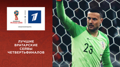 Лучшие вратарские сейвы четвертьфиналов Чемпионата мира по футболу FIFA 2018 в России™