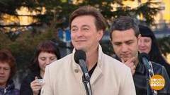 Сергей Безруков и рок-группа «Крестный папа». Доброе утро. Фрагмент выпуска от 17.10.2018