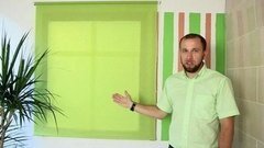 Как повесить рулонную штору
