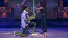 Алексей Воевода и Дарья Еремеева — «Халк». Воздушная гимнастика. Без страховки. Фрагмент выпуска от 07.02.2016