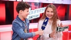 «Мама сказала мне: „Что сидишь бездельничаешь, может на «Голос» пойдем?“ Александра Апраксина. Интервью после Слепого прослушивания. Голос.Дети-4