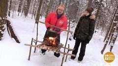 Дмитрий Талабуев в зимнем лесу. Доброе утро. Фрагмент выпуска от 26.01.2018