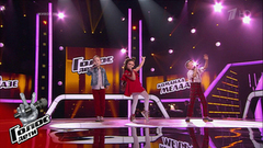 Лев Мулло, Яна Хван и Митя Пуховский. «Мы к вам заехали на час». Голос.Дети-6. Поединки. Фрагмент выпуска от 05.04.2019