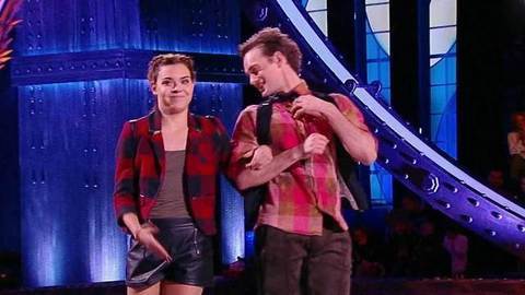 Аделина Сотникова и Александр Соколовский — «Angry». Ледниковый период. Фрагмент выпуска от 01.10.2016