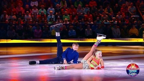 Полина Филимонова и Мирон Суслов — «Утренняя зарядка». Ледниковый период. Дети. Второй сезон. Фрагмент выпуска от 09.06.2019