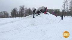 Строим ледяную горку. Доброе утро. Фрагмент выпуска от 06.12.2016