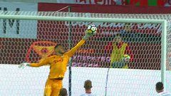 Гильерме спасает ворота «Локомотива». Фрагмент матча «Спартак» — «Локомотив». Суперкубок России по футболу 2017