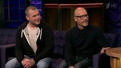 Режиссер Федор Бондарчук и актер Сергей Бондарчук. Вечерний Ургант. Фрагмент выпуска от 02.10.2015