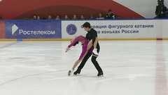 Елизавета Худайбердиева — Никита Назаров. Ритм-танец. Танцы. Первенство России по фигурному катанию среди юниоров 2019