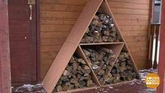 Дмитрий Талабуев и его поленница. Доброе утро. Фрагмент выпуска от 13.02.2019