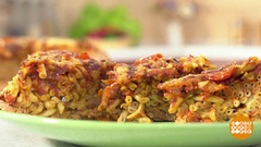 Пирог из фарша и макарон. Доброе утро. Фрагмент выпуска от 02.04.2019