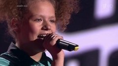 Елизавета Кабаева. «He Taught Me How To Yodel». Голос.Дети-3. Слепое прослушивание. Фрагмент выпуска от 26.02.2016