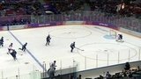 На арене «Шайба» проходит поединок мужского олимпийского турнира по хоккею