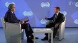 Премьер Дмитрий Медведев ответил на вопросы журналистов программы «Воскресное время» на Первом