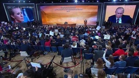 Владимир Путин об Алексее Навальном: «Это Саакашвили, только в российском издании». Фрагмент Большой пресс-конференции от 14.12.2017