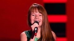 Екатерина Иванова. «Cheek To Cheek». Голос.Дети-3. Слепое прослушивание. Фрагмент выпуска от 11.03.2016