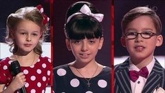 Таисия Подгорная, Нонна Еганян и Дмитрий Кондаков. «It's Oh So Quiet». Поединки. Команда Пелагеи. Голос.Дети-3. Фрагмент выпуска от 08.04.2016