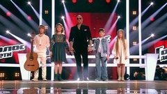 Артем Колесников, Юлия Сиринько, Марсель Сабиров и Ксения Пономаренко. «Аллилуйя». Поединки. Команда Агутина. Голос.Дети-3. Фрагмент выпуска от 15.04.2016