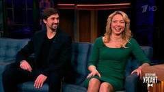 Баскетболисты Илона Корстин и Алексей Швед. Вечерний Ургант. Фрагмент выпуска от 09.02.2017