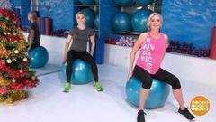 Анастасия Трегубова и фитбол. Доброе утро. Фрагмент выпуска от 18.12.2017