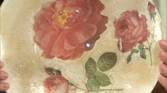 Декоративная тарелка в технике обратного декупажа. Фазенда. Фрагмент выпуска от 15.11.2015