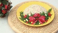 Гирлянда для новогоднего салата. Доброе утро. Фрагмент выпуска от 17.12.2015