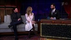 Ричард Мэдден и Лили Джеймс. Вечерний Ургант. 429 выпуск от 27.02.2015