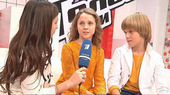 Артем Колесников и Юлия Сиринько. Интервью после слепого прослушивания. Голос.Дети-3