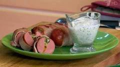 Сардельки, запеченные с сыром и беконом. Контрольная закупка. Фрагмент выпуска 05.06.2015