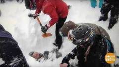 В мире. Спасение из снежного плена Доброе утро. Фрагмент выпуска от 21.03.2018