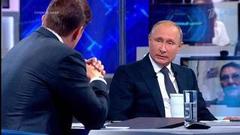 Владимир Путин об отношениях России и Запада: «Мы должны защищать свои интересы, не по-хамски, но последовательно». Фрагмент Прямой линии от 07.06.2018