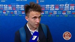 Александр Головин не выдержал испытание эфиром — футболист сбежал от комплиментов. Пусть говорят. Специальный выпуск после матча Россия — Саудовская Аравия. Фрагмент выпуска от 14.06.2018