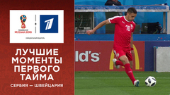 Сборная Сербии — сборная Швейцарии. Лучшие моменты первого тайма. Чемпионат мира по футболу FIFA 2018 в России™