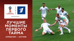 Сборная Хорватии — сборная Англии. Лучшие моменты первого тайма. Чемпионат мира по футболу FIFA 2018 в России™