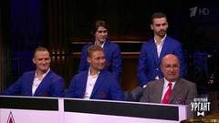 Президент ЦСКА Игорь Есмантович и хоккеисты Максим Мамин, Иван Телегин, Сергей Андронов и Илья Сорокин о победе в Кубке Гагарина. Вечерний Ургант. Фрагмент выпуска от 24.04.2019